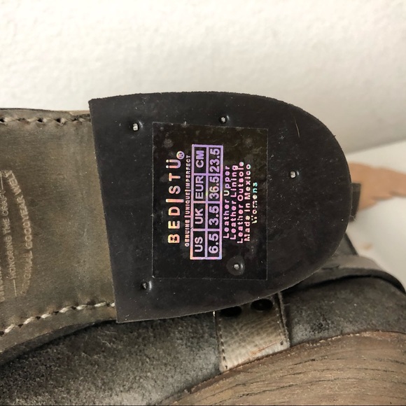 Bed Stu Canada taupe leather Western V-cut bootie - Picture 11 of 12